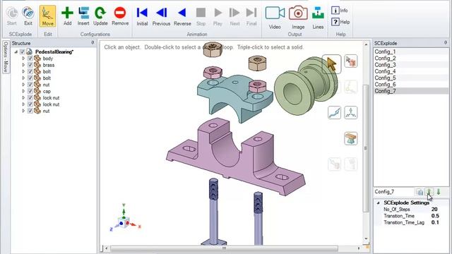 SCExplode: SpaceClaim Addin to Explode Assemblies: Overview смотреть онлайн
