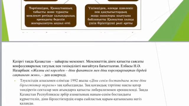 Сабақтың тақырыбы: "Ұлтаралық және конфессияаралық келісімнің қазақстандық моделі" смотреть онлайн