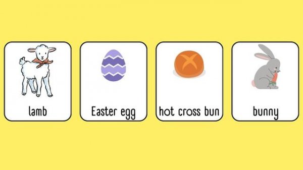 Easter Vocabulary for kids _ Memory Game