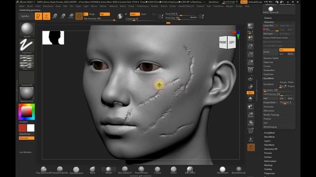 03 DMFX Tutorial Using the Morph Brush смотреть онлайн
