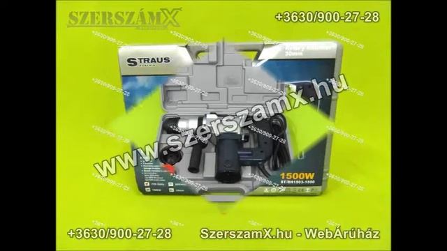 Straus Fúrókalapács 1500W SDS Fúrógép 30mm Hammer Fúró Kalapács Fúrógép ÚJ смотреть онлайн