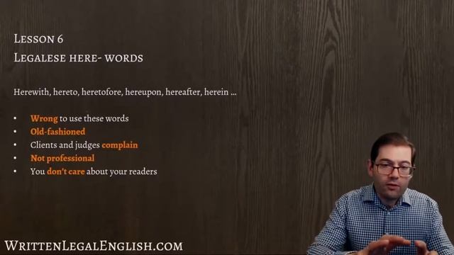 Improve your professional English writing skills: 6. Legalese here-words смотреть онлайн