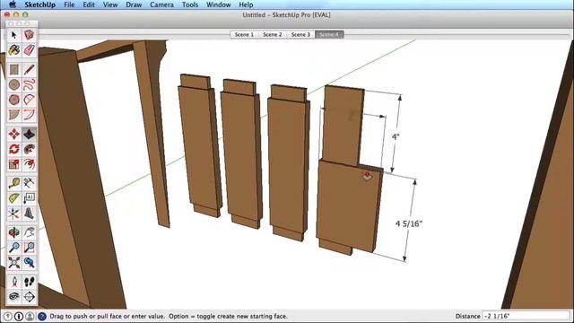 SketchUp | Tools | Dimensions смотреть онлайн
