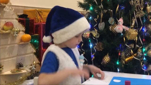 Новогодняя открытка, которую легко сделать! смотреть онлайн