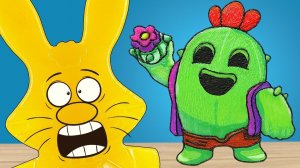 СПАЙК ИЗ БРАВЛ СТАРС И ЖЕЛЕЙНЫЙ ЗАЯЦ ХАРИТОН BRAWL STARS