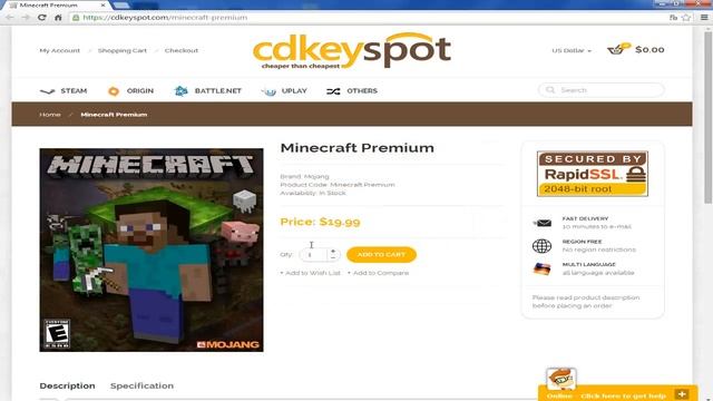Cd Key Spot Minecraft Premium İndirimi смотреть онлайн