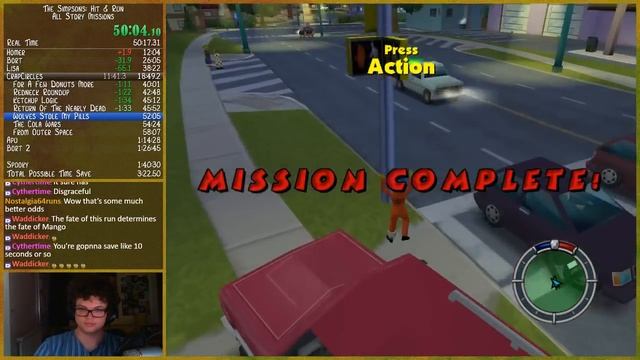 (1:39:44) The Simpsons: Hit & Run - All Story Missions Speedrun смотреть онлайн