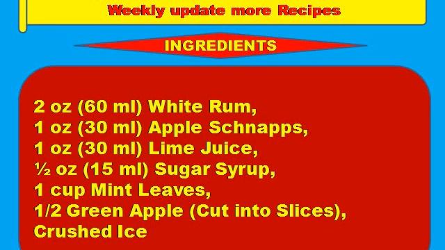 How to prepare Apple Mojito Recipe -Cocktail Drinks,party, funny drinks,sexy drinks смотреть онлайн