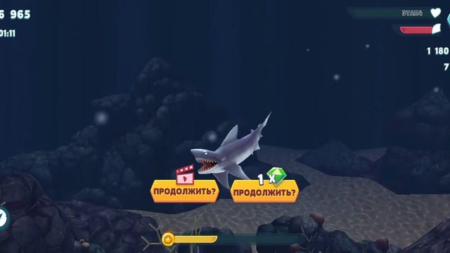 Едим людей и рыб.Играем в Hangry Shark evolution. смотреть онлайн