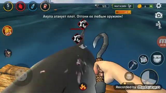 Выживаю на плоту среди акул и островов!😲😲😲 смотреть онлайн