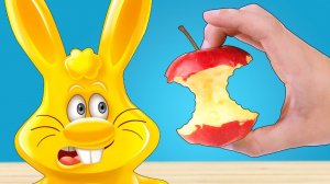 Кто съел мое яблоко, спросил я у желейного зайца Харитона.