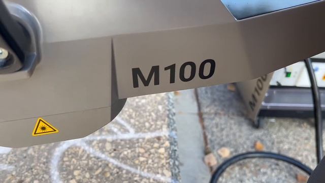 Concrete cleaning - Removing Graffiti With the Jetlaser M100 (Laser Cleaning). смотреть онлайн
