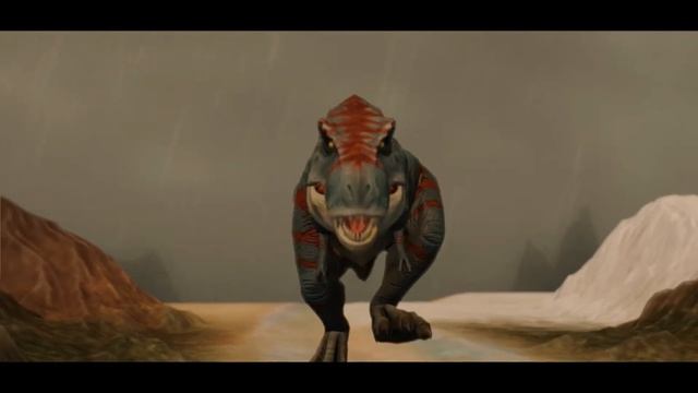 T rex walk cycle animation made with blender / Dinosaur from Jurassic world. смотреть онлайн
