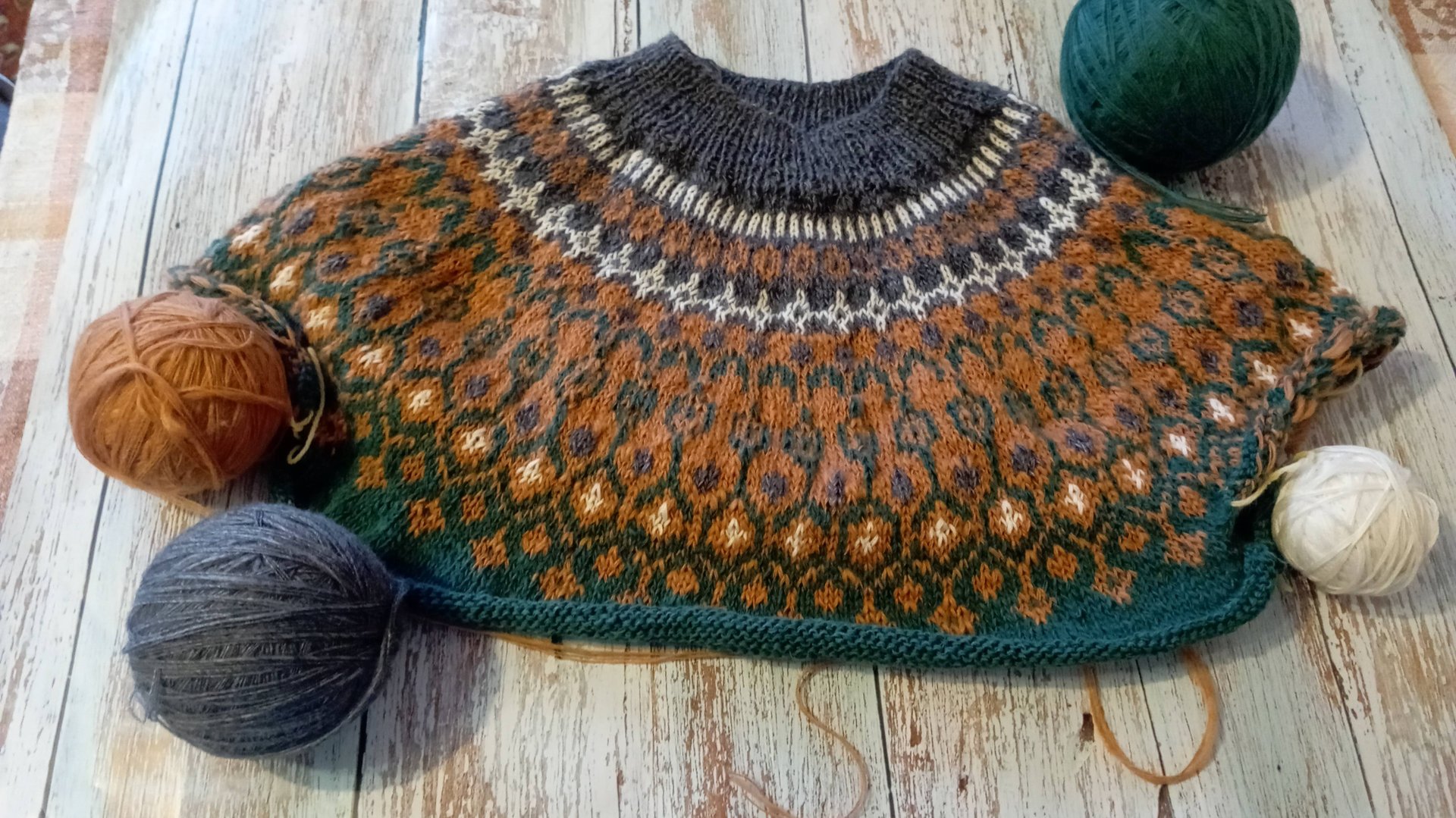 Джемпер "Рождественская ель". Рабочие моменты. смотреть онлайн