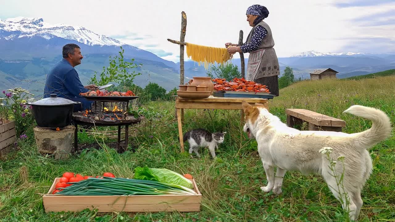 Домашняя Свежая Паста с Каспийскими Раками 🦞 смотреть онлайн