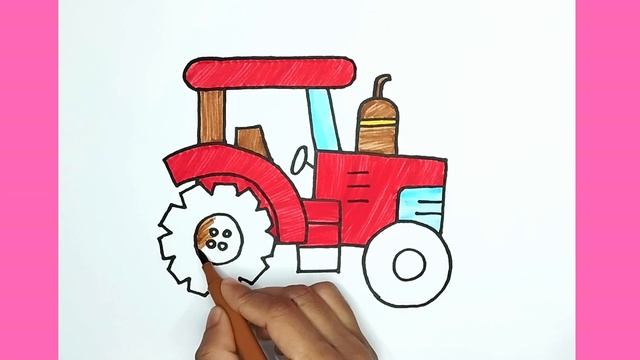 How To Draw A Tractor Hayride 🚜 смотреть онлайн