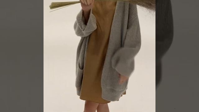 Plush Cashmere Rib-Knit Cardigan смотреть онлайн