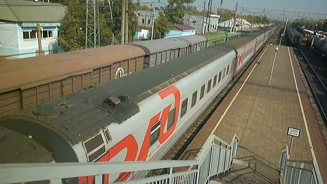 Электровоз ЧС7-245 с фирменным поездом «Южный Урал» смотреть онлайн