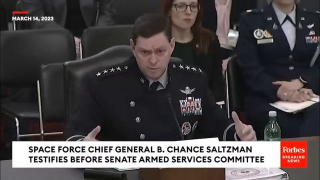 Space Force Chief Gen. B. Chance Saltzman Testifies Before Senate Armed Services Committee смотреть онлайн