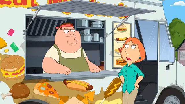 Peter en el carrito de comida - Padre de familia смотреть онлайн