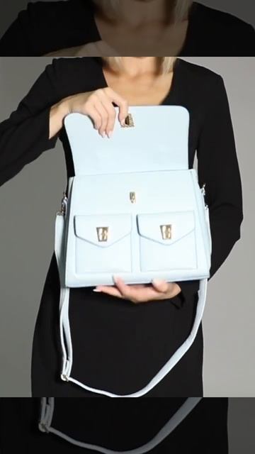 Сумка ARON Atelier цвет нежно-голубой из новой коллекции Роскошь цвета смотреть онлайн