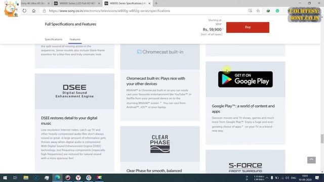 SONY W80G 43inch ANDROID FHD SMART TV REVIEW HINDI | SONY W800G 43 & 49inch Android Tv in Rs50000 смотреть онлайн