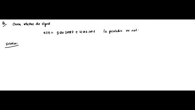 Periodicity Of Sum Of Two Signals | Questions 2 | Signals And Systems смотреть онлайн