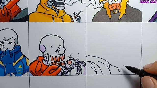 Drawing au papyrus in different au styles vẽ các Au em trai Sans смотреть онлайн
