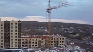 Башенный кран КБм-401п. Кирпичное строительство!