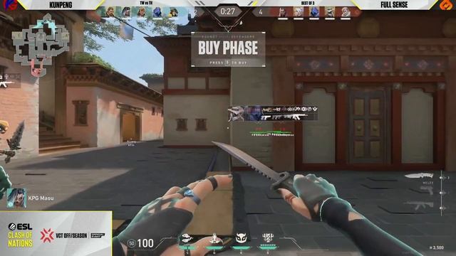 FULL SENSE vs KunPeng - GAME 2 - ESL Clash of Nations VALORANT смотреть онлайн