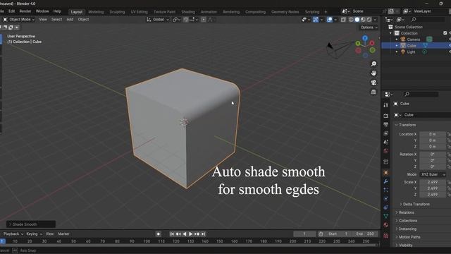 #shorts Blender: Smooth curved edges (use bevel) смотреть онлайн