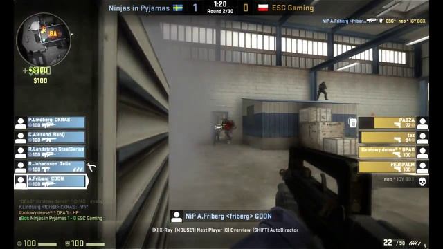 CS:GO First clip: NiP friberg famas смотреть онлайн