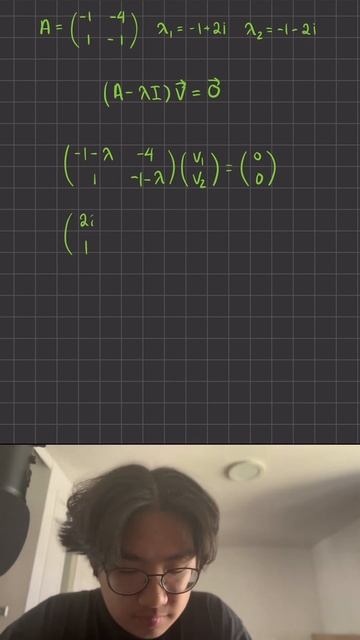 Shortcut for finding an eigenvector with complex eigenvalues смотреть онлайн