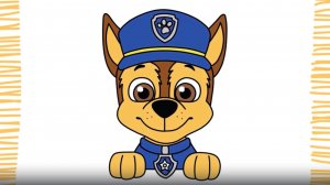 Как нарисовать Гонщика и Щенячий патруль