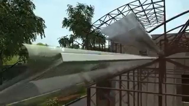 სახურავი თანამედროვე საფარი. სახლის სათბურის ან ნავესის