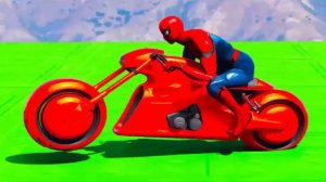 Мультики про цветные мотоциклы и вертолеты с детскими песенками супергерои танцуют для детей