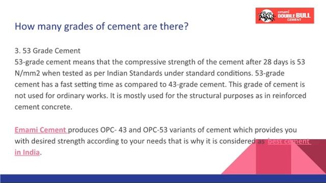 How many grades of cement are there смотреть онлайн