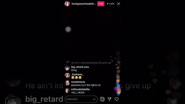 Lovely Peaches Yelling On Instagram Live