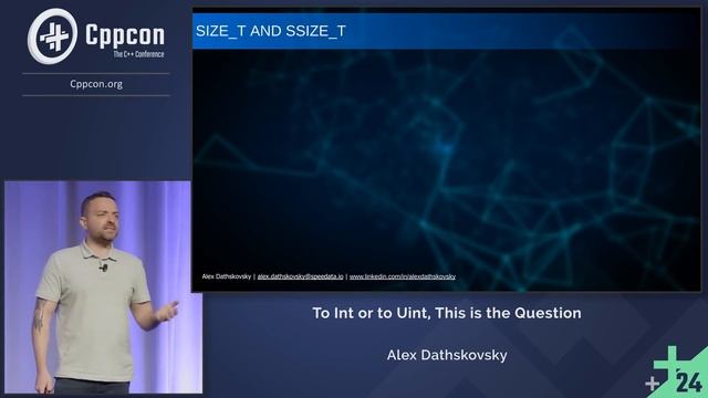 To Int or to Uint, This is the Question - Alex Dathskovsky - CppCon 2024 смотреть онлайн