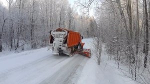 Камаз 6520 кдм, работа с боковым отвалом