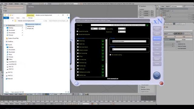 Blender Xnormal Displacement (Workflow) смотреть онлайн