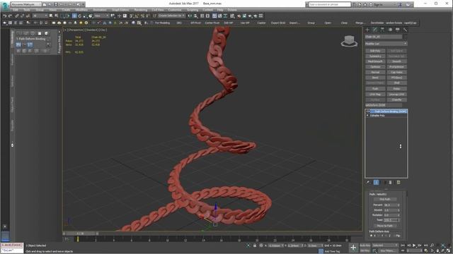 3D max Tips- Path Deform Convert to Editable Poly смотреть онлайн