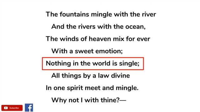 Love’s Philosophy by Percy Bysshe Shelley - Summary and Line by Line Explanation in Hindi смотреть онлайн