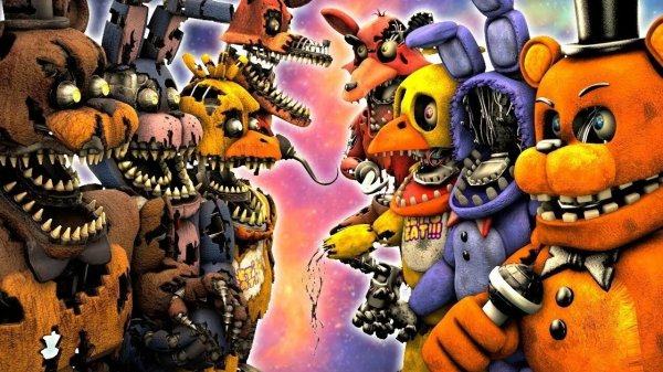 Битва Фнаф Фнаф 2 vs Фнаф 4