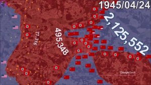 Битва за Берлин 1945 г. на Карте за 1 минуту