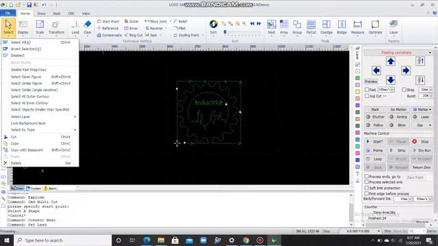 CYPCUT CONVERTING JPEG TO DXF DRAWING SET UP LEAD LINE AND LAYER PARAMETER смотреть онлайн