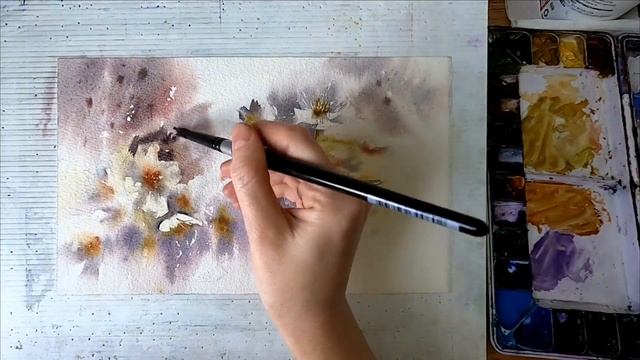 Paint sakura cherry blossoms in watercolor смотреть онлайн