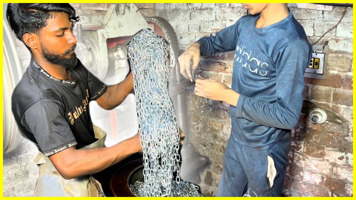 Как делают цепи в Пакистане! смотреть онлайн