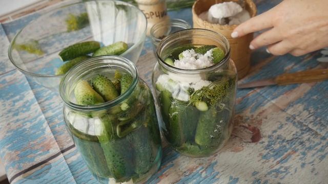 Хрустящие соленые огурцы. Рецепт смотреть онлайн