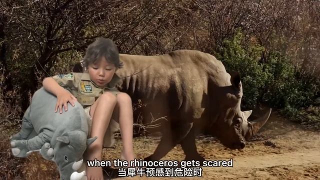 Five-year-old zoologist shares a few interesting things about rhinos. смотреть онлайн